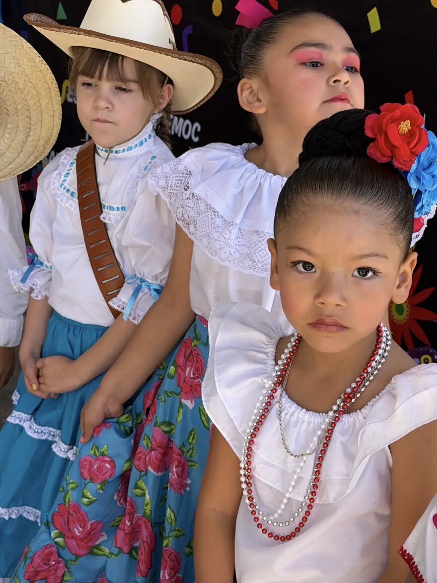 Girls participating in the Rotary Club San Carlos Carne Asada